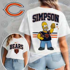 Chicago Bears X The Simpsons Football Game Day Unisex T-Shirt