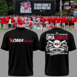 Georgia Bulldogs 2026 Ncaa Baseball College World Series Omadawgs Limited T-Shirt