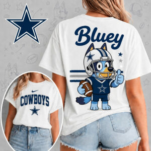Dallas Cowboys X Bluey Football Game Day Unisex T-Shirt