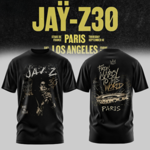 Jay-Z Los Angeles Concert Fan Urban Graffiti Double-Sided Graphic T-Shirt