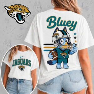 Jacksonville Jaguars X Bluey Football Game Day Unisex T-Shirt