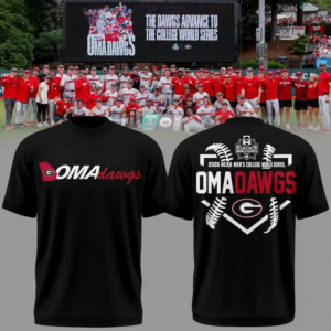 Georgia Bulldogs 2026 Ncaa Baseball College World Series Omadawgs Special New T-Shirt