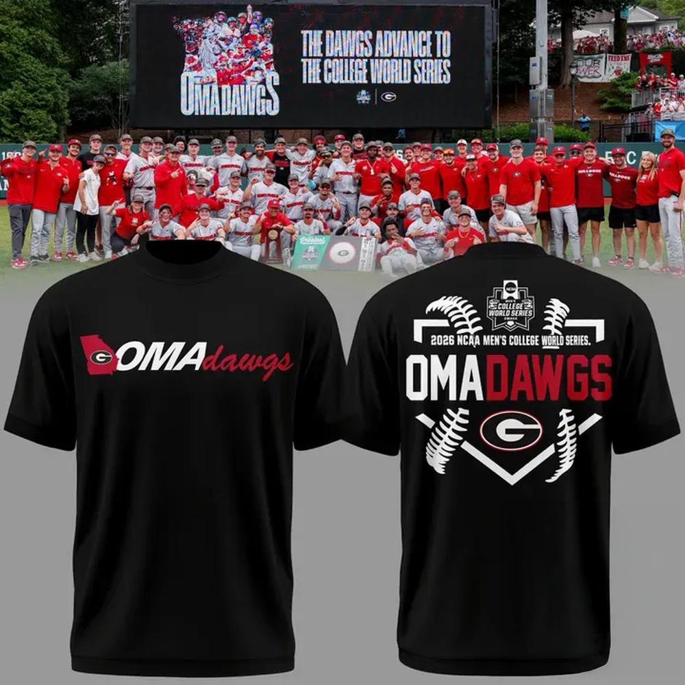 Georgia Bulldogs 2026 Ncaa Baseball College World Series Omadawgs Special New T-Shirt