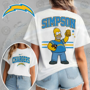 Los Angeles Chargers X The Simpsons Football Game Day Unisex T-Shirt
