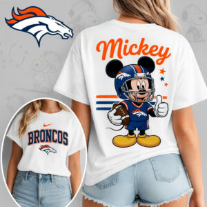 Denver Broncos X Mickey Mouse Football Game Day Unisex T-Shirt