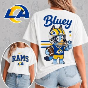 Los Angeles X Bluey Football Game Day Unisex T-Shirt