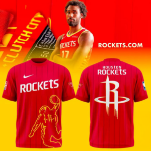 Houston Rockets Nba 2026 New Logo Red T-Shirt