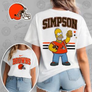 Cleveland Browns X The Simpsons Football Game Day Unisex T-Shirt
