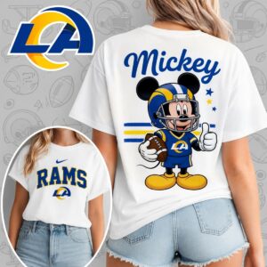 Los Angeles Rams X Mickey Mouse Football Game Day Unisex T-Shirt