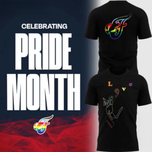 Indiana Fever Pride Night 2026 Black T-Shirt