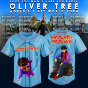 Oliver Tree Concert Fans Retro Cartoon All Over Print Baseball Jersey