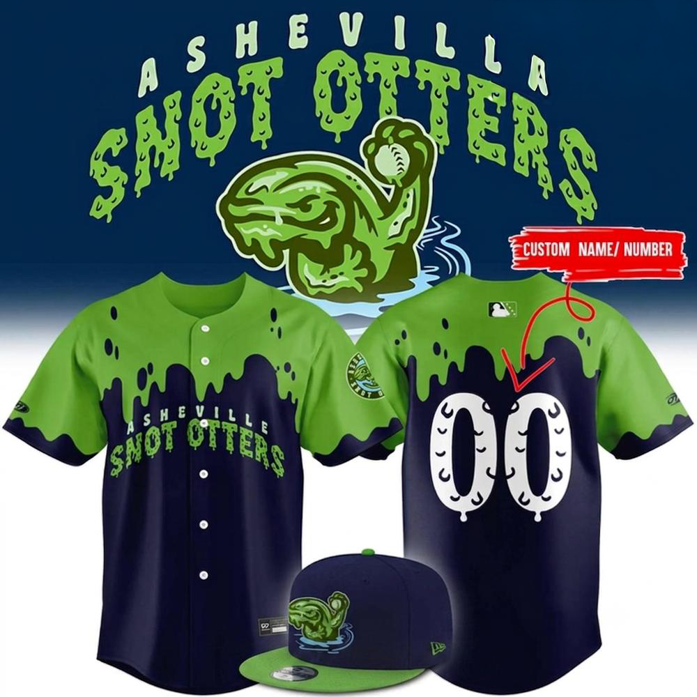 Asheville Snot Otters Custom Baseball Jersey