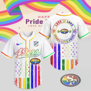 San Francisco 49Ers 2026 Nfl Pride Love Limited Edition Baseball Jersey