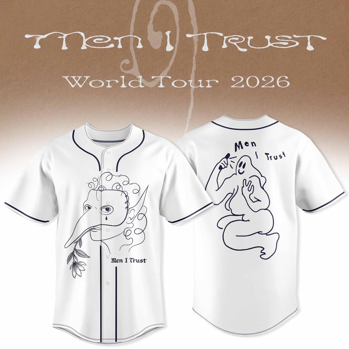 Men I Trust World Tour 2026 Baseball Jersey
