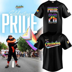 Baltimore Orioles Celebration Pride Night 2026 Personalized Baseball Jersey