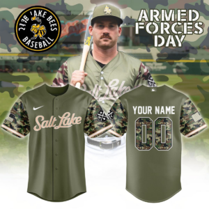 Salt Lake Bees Armed Forces Day 2026 Personalized Baseball Jersey