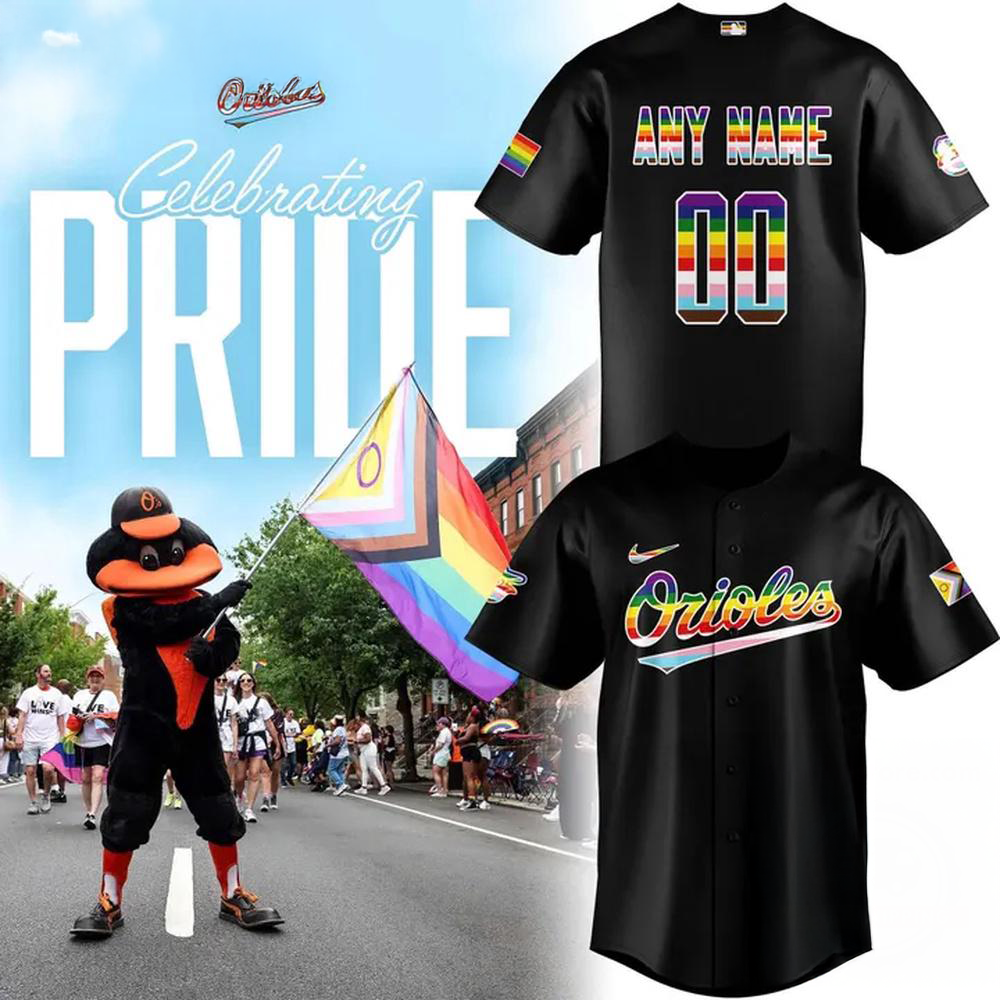 Baltimore Orioles Pride Night 2026 Custom Baseball Jersey
