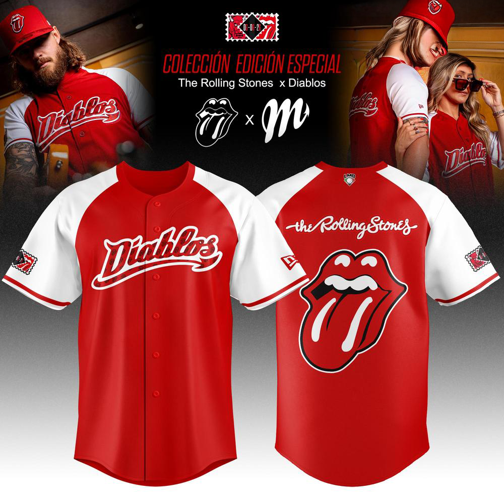 Diablos Rojos Del Mexico X Rolling Stoned Limited Edition Jersey