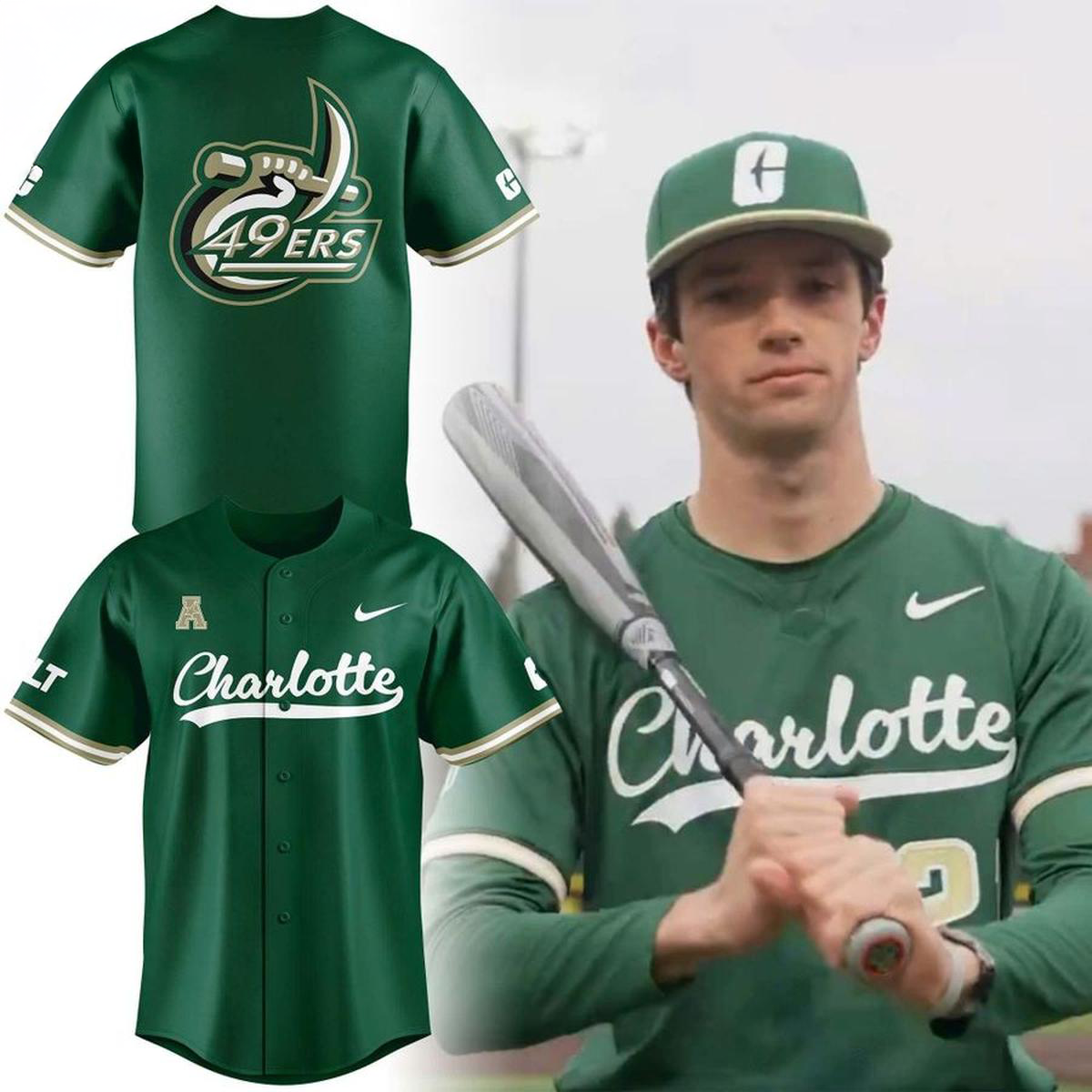Charlotte 49Ers New Uniform 2026 Baseball Jersey