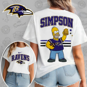 Baltimore Ravens X The Simpsons Football Game Day Unisex T-Shirt