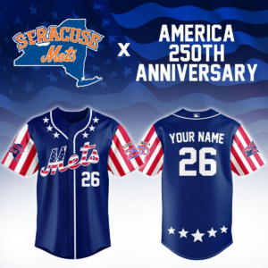 Syracuse Mets X America 250Th Anniversary 2026 Personalized Baseball Jersey