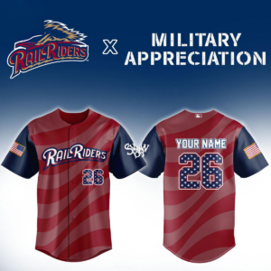 Scrantonwilkesbarre Railriders X Military Appreciation 2026 Personalized Baseball Jersey