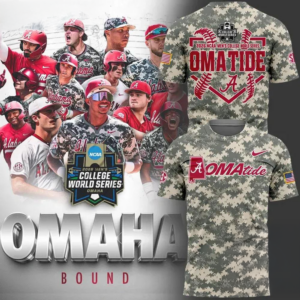 Alabama Crimson Tide Baseball Rollmaha The Crimson Tide Is Headed To Omaha 2026 T-Shirt
