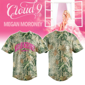Megan Moroney The Cloud 9 Tour 2026 Camo Baseball Jersey