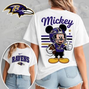 Baltimore Ravens X Mickey Mouse Football Game Day Unisex T-Shirt