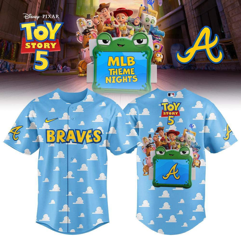 Atlanta Braves Collab Toy Story 5 Baseball Jersey