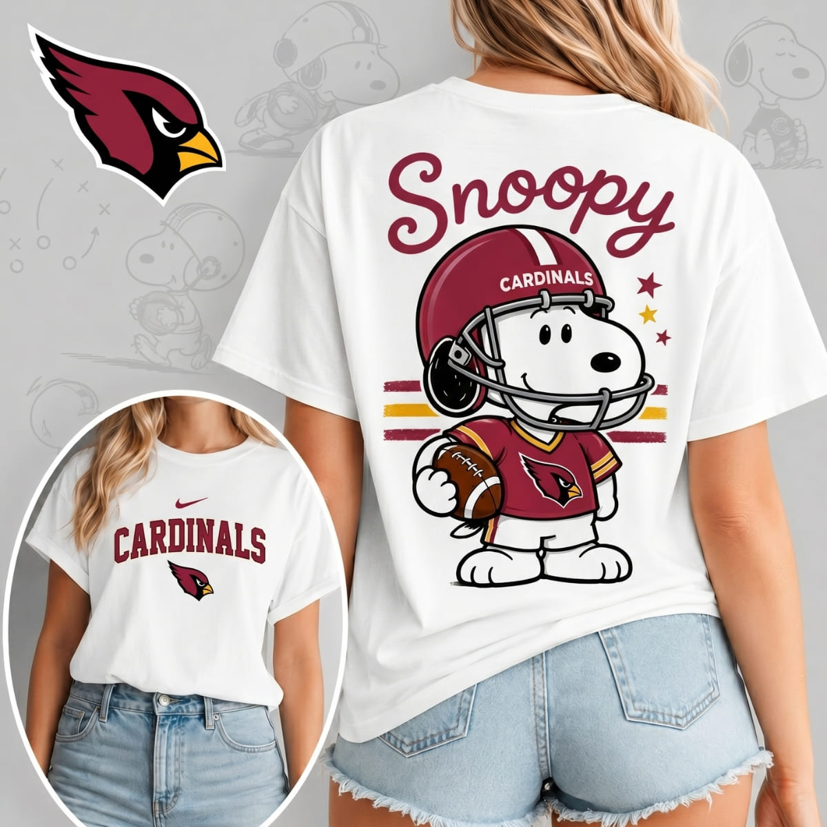 Arizona Cardinals X Snoopy Football Game Day Unisex T-Shirt