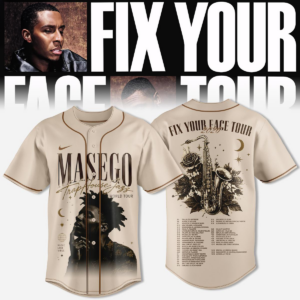 Masego Fix Your Face Tour 2026 Baseball Jersey