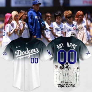 Los Angeles Dodgers X Xg World Tour The Core 2026 Personalized Baseball Jersey