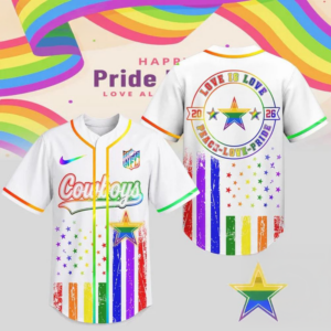 Dallas Cowboys 2026 Nfl Pride Love Limited Edition Baseball Jersey