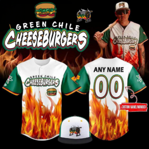Albuquerque Isotopes X Green Chile Cheeseburgers 2026 Personalized Baseball Jersey