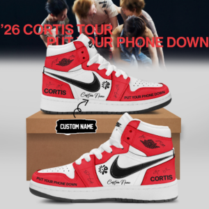 Cortis Tour 2026 Concert Fans Stylish Put Your Phone Down Custom Name High Top Shoes