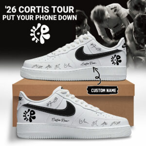 Personalized Cortis Tour 2026 Put Your Phone Down Low Top Sneakers Custom Name Fan Gift Limited Edition