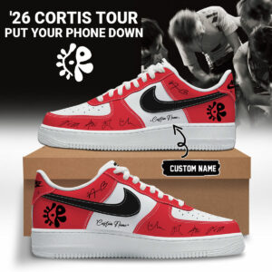 Cortis Tour 2026 Fans Trendy Put Your Phone Down Custom Name Low Top Shoes