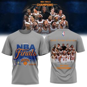 New York Knicks Nba Finals Champions 2026 Team Roster T-Shirt Basketball Fan Gift Limited Edition Gray Edition