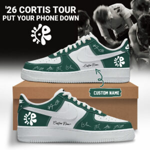 Cortis Tour 2026 Green Low Top Sneakers Custom Name Fan Gift Limited Edition