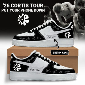 Cortis Tour 2026 Black Low Top Sneakers Custom Name Fan Gift Limited Edition