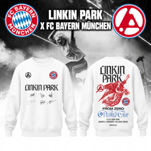 Personalized Linkin Park Bayern Munich Sweatshirt Premium Crewneck Pullover Concert Fan Gift