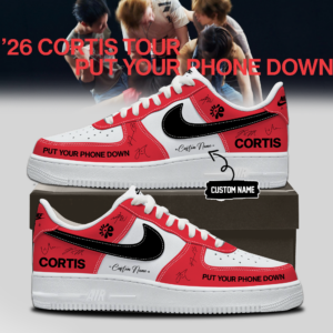 Cortis Tour 2026 Music Fans Personalized Put Your Phone Down Custom Name Low Top Sneakers Gift For Concert Lovers