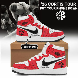 Cortis Tour 2026 Supporters Premium Put Your Phone Down Custom Name High Top Shoes