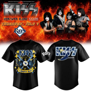 Tampa Bay Rays X Kiss Forever Band Tour 2026 Baseball Jersey