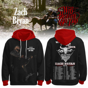 Zach Bryan With Heaven On Tour 2026 Limited Hoodie Fan Edition