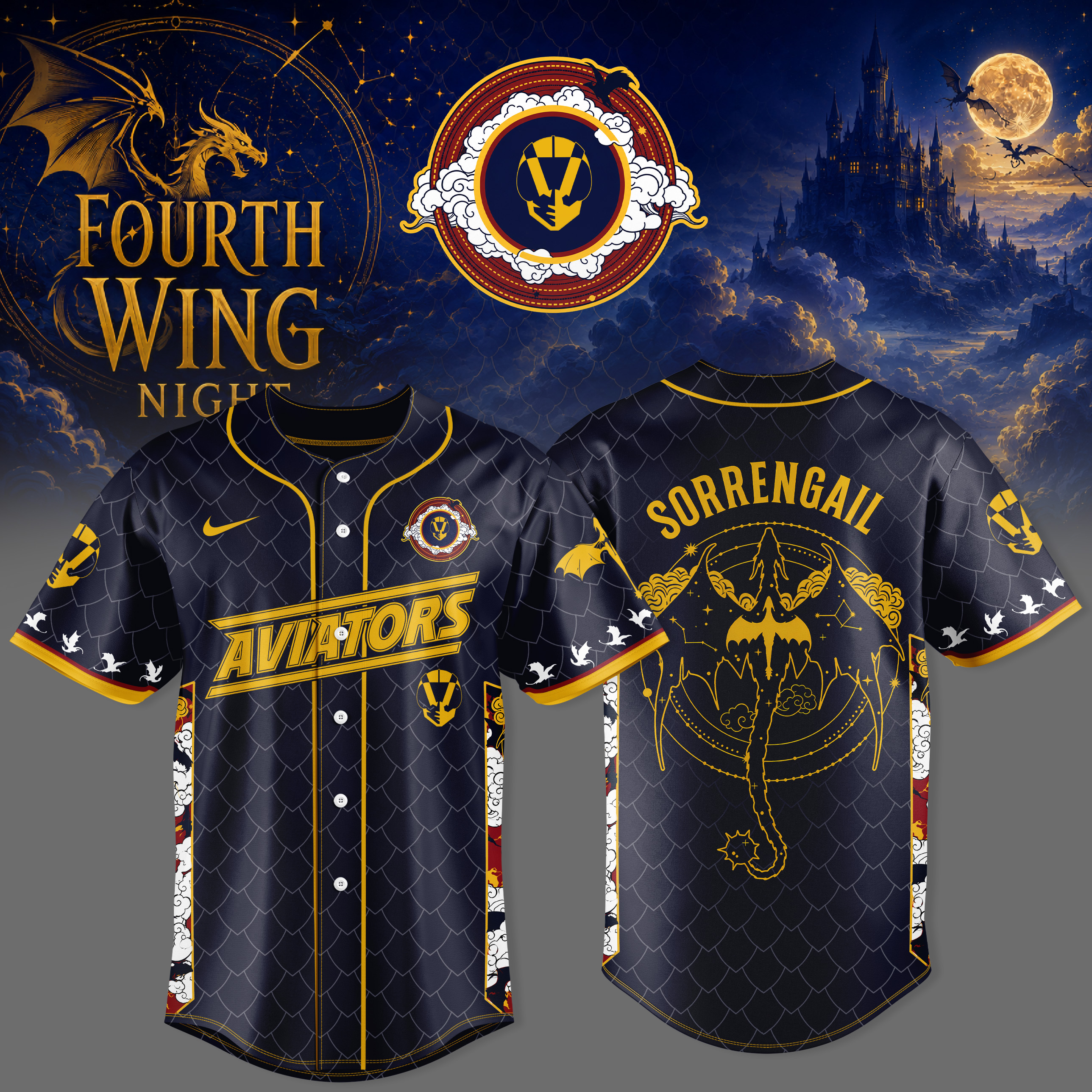 Las Vegas Aviators Fourth Wing Night 2026 Collector Baseball Jersey Edition