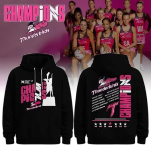 Adelaide Thunderbirds 2026 Suncorp Super Netball Champions Hoodie Edition