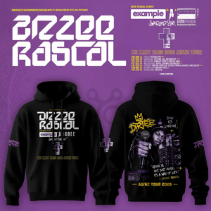Dizzee Rascal We Want Bass 2026 Official Tour Black Fan Hoodie