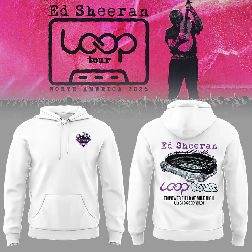 Ed North American Loop Tour 2026 Colorado Collector Concert Hoodie